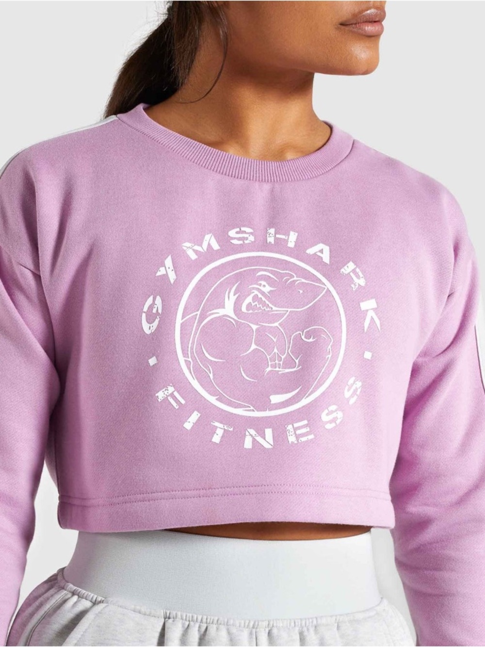 Gymshark Legacy Fitness Cropped Sweater – Pastel Grape – Size Small – BNWT 💖
